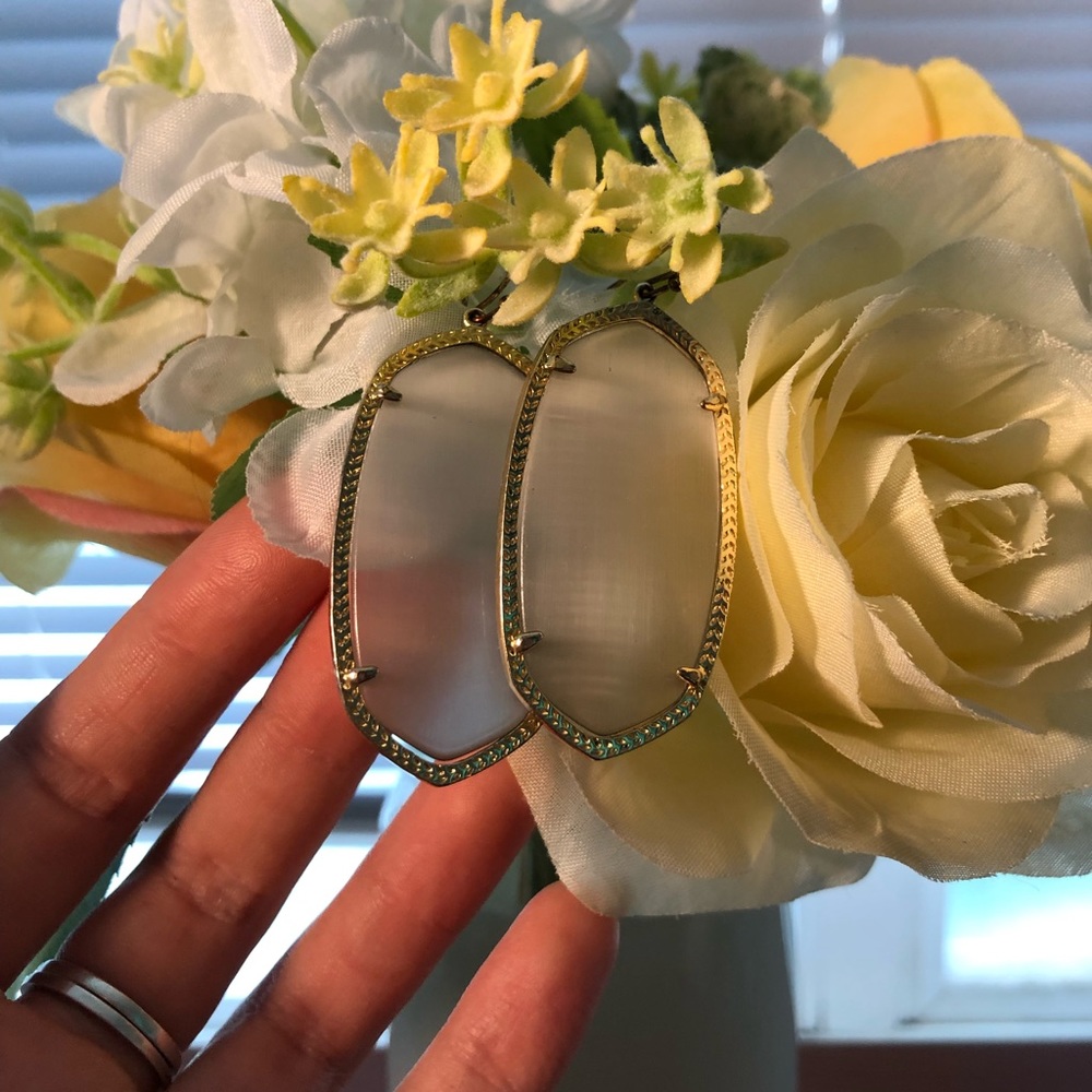 Kendra Scott Danielle Gold Earrings in Slate